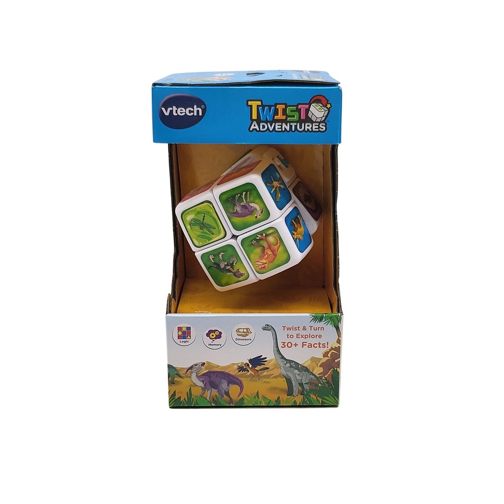 VTech Twist Adventures Dino Discoveries‎ Learning Cube Lights & Sounds Toy